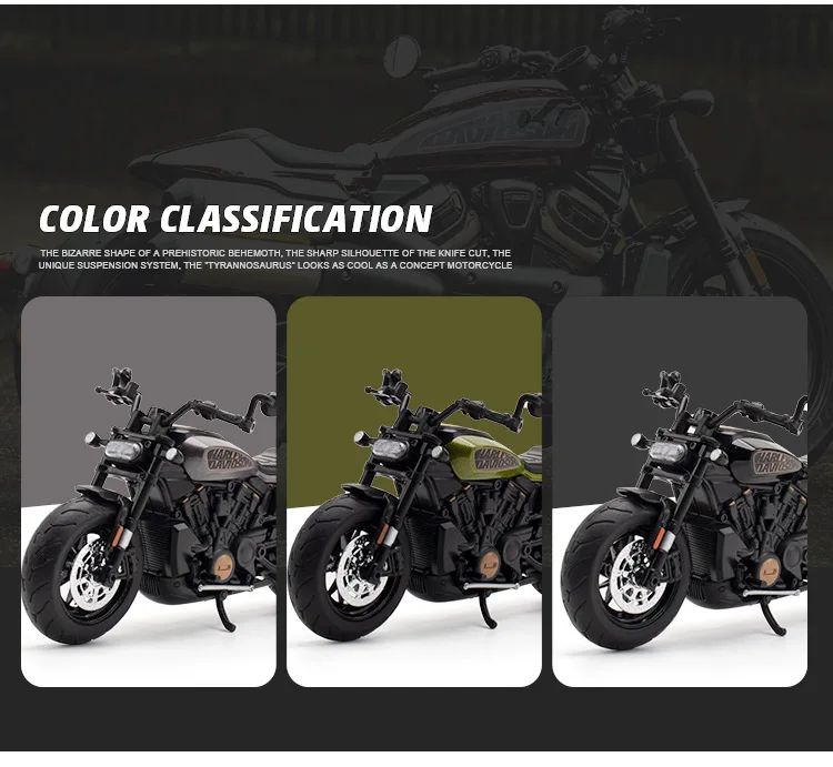 1:12 Harley SPORTSTER S Moto Alta Simulação Liga de Metal Fundido Modelo de Carro Coleção de Luz e Som Brinquedos Infantis Presentes M41