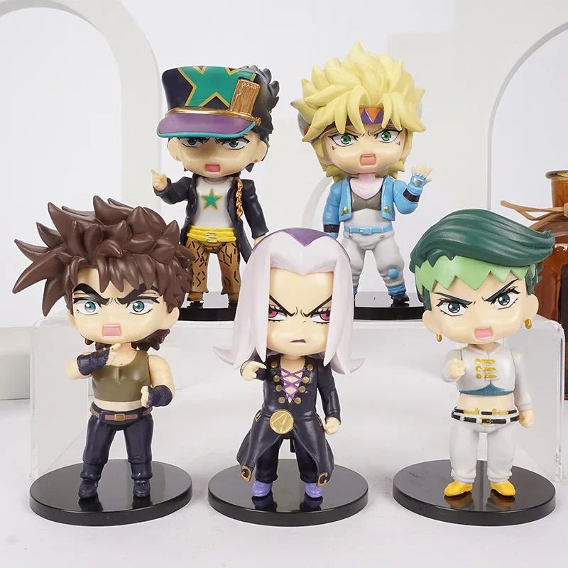 JoJo's Bizarre Adventure Jonathan Dio Higashikata Josuke Narancia Ghirga Pierre Q Versão Figuras Modelo Brinquedos Bonecas Presente