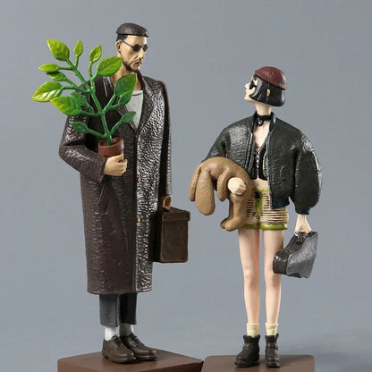 Pacote com 2 Bonecos Colecionáveis Leon e Mathilda - The Professional - 14-16cm