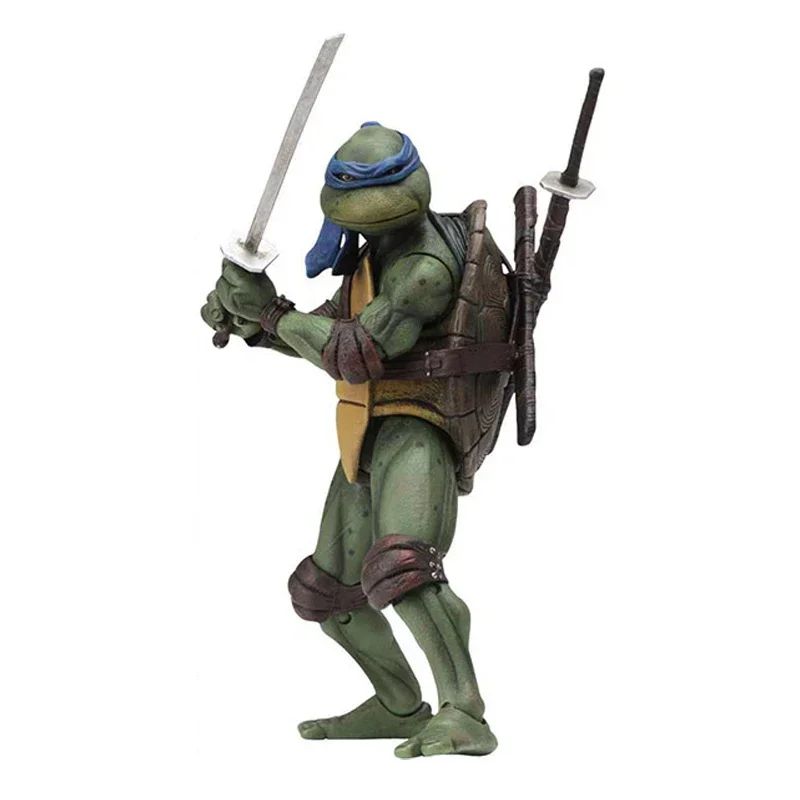 Ninja Turtle Anime Action Figure Neca 1990 Film Version Edição limitada, Estátua de PVC Presentes de Aniversário do Menino
