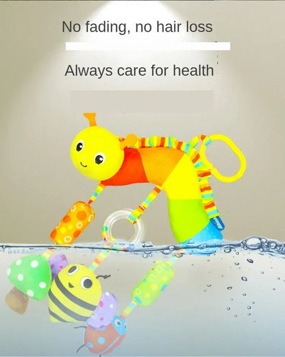 Brinquedos para Bebês de 0, 3, 6, 12 Meses, Brinquedo de Pelúcia com Atividades de Arco-Íris para Pendurar no Carrinho de Bebê, Cadeirinha de Carro, Berço, Viagem, Brinquedos Sensoriais para Bebês