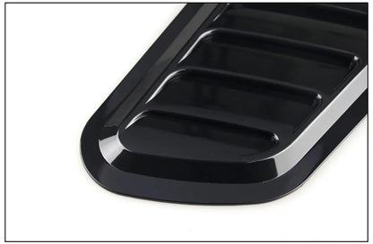 2PCS Car Hood Tuning Decoration Stickers Universal Air Intake Auto Hood Scoop Bonnet Vent Cover Carbon Fiber Decoration Styling