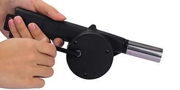 Soprador de Ar Manual para Churrasqueira Ventilador Portátil Mini Fole para Churrasqueira Acessórios de Piquenique Acampamento Ferramentas Manuais para Exterior