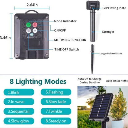 100/200 Leds Solar Fairy Light Outdoor Garland Solar Lamp for Courtyard Christmas Tree Garden Waterproof