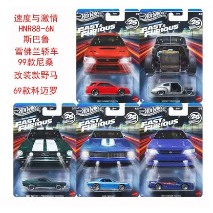 Hot Wheels Série Prata 2026Fast & Furious Dream Lineup Subaru Chevy Ford Camaro Nissan Carro de Liga Fundida em Escala 1:64 Presente Colecionável
