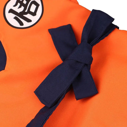 Adult Kids Son Goku Gui Carnival Cosplay Anime Costumes Halloween parties and Holiday Including Tail Wrist Wig Blue Gold Design