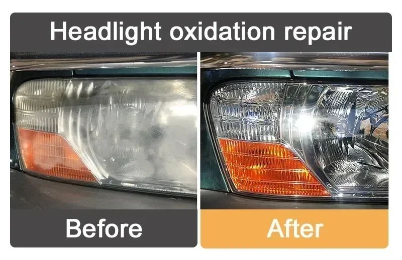 Spray Restaurador de Faróis para Carro Revestimento Anti-Oxidação Agente Polidor de Lâmpadas de Carro Restauração de Arranhões Limpeza de Sujeira
