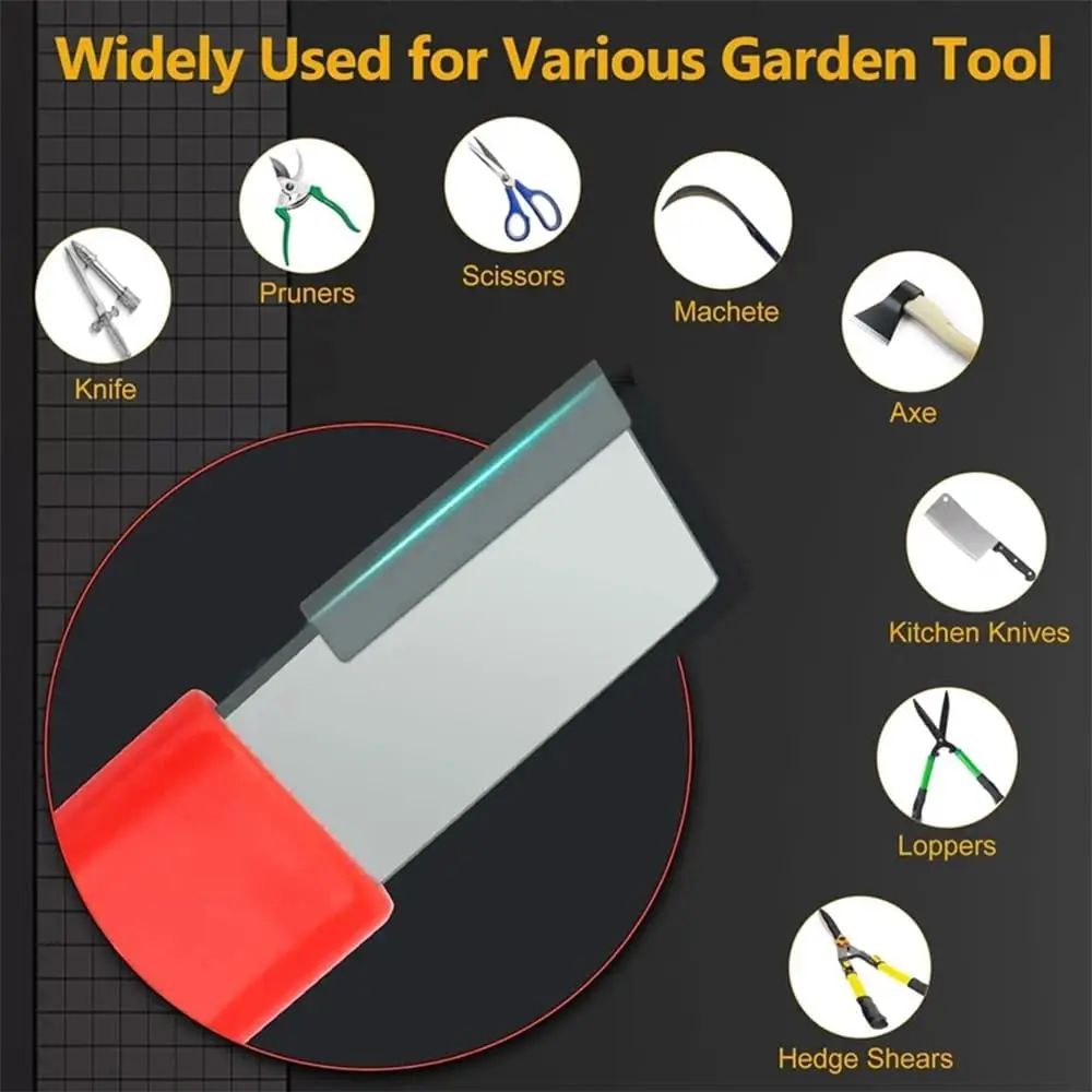 10/1PCS Portable Quick Sharpener Handheld Knife Grinding Stone Steel Sharpener for Axe Scissors Pocket Kitchen Garden Tools