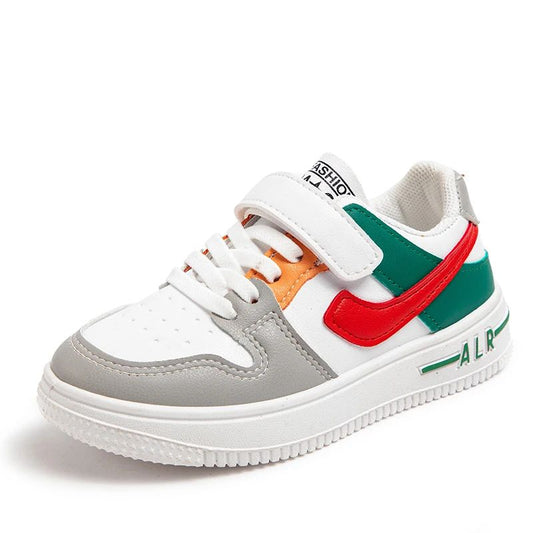 Children's Sneakers Kids Fashion Design White Non-slip Casual Shoes Boys Girls Hook Breathable Sneakers Toddler Outdoor Shoes