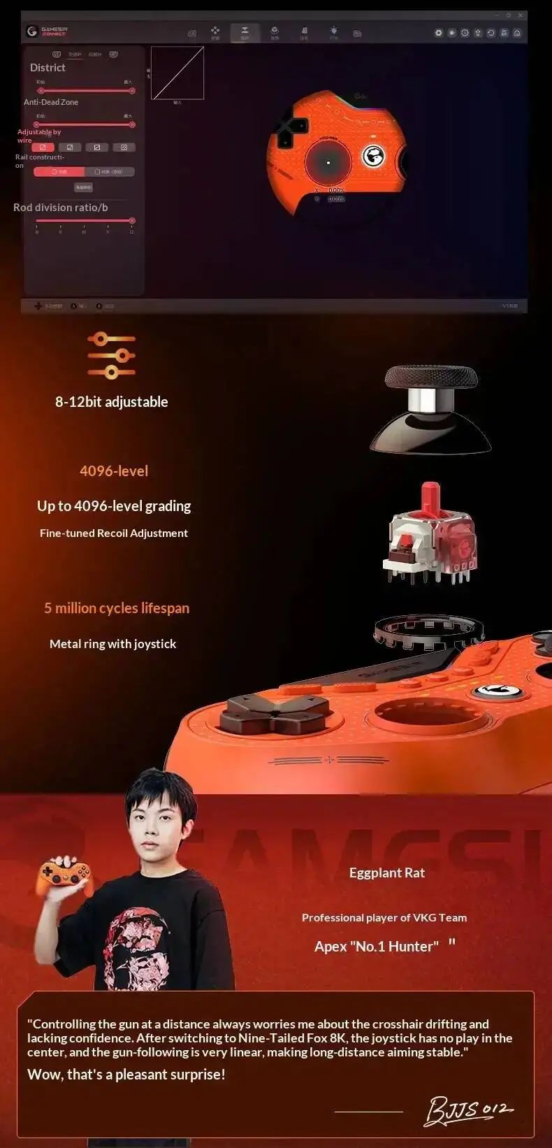 NEW Tarantula 8K Wired Esports Controller Gen-2 TMR Sticks 8000Hz Polling 0.5ms for PC Steam Switch Android iOS