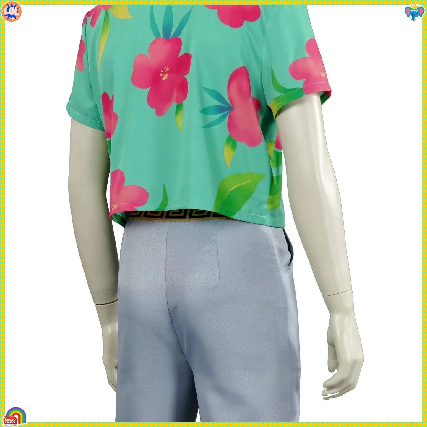 KPp Boys Abby Cosplay Floral Shirt Wig Hat 2026 Disfraz Soda Pop Costume Kids Men Halloween Party Clothes