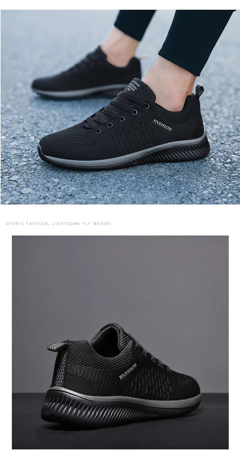 Tênis Casual Masculino e Feminino de Malha para Corrida e Caminhada, Respirável, Esportivo, Leve, para Academia e Atividades ao Ar Livre, Tamanhos 38-47