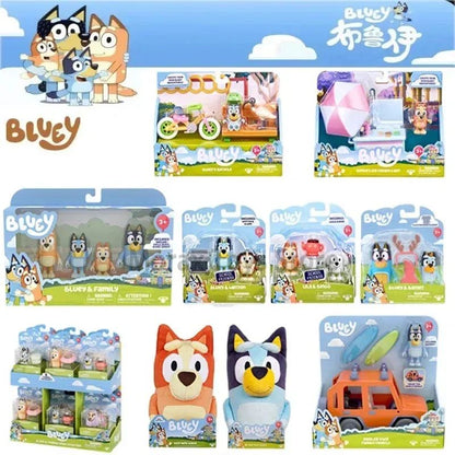 Boneco Moose Bluey Friends Anime Desenhos Bluey Bandit Chilli Bingo Família Brinquedo de Pelúcia Coleção Casa Boneca de Presente