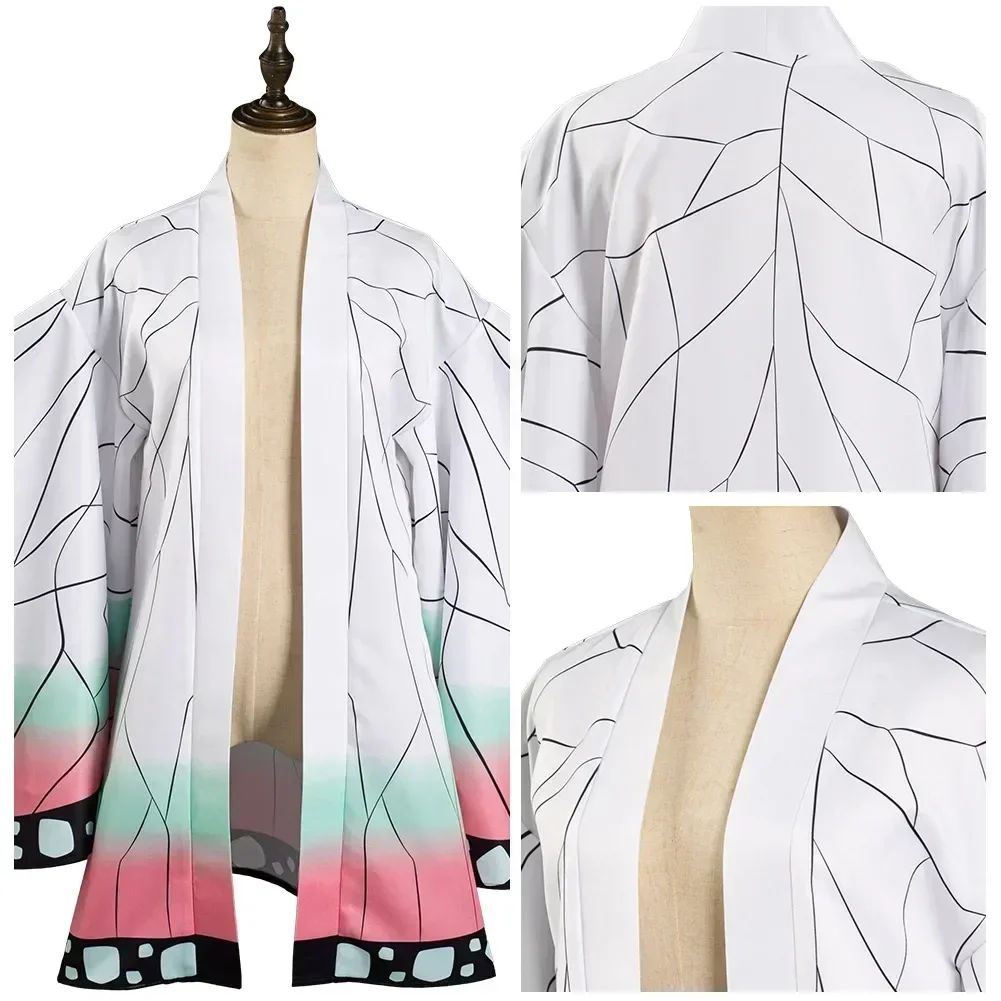 Adult Anime Cosplay Costume Kochou Shinobu Kimono Jacket Adult Cosplay Outfit Anime Themed Clothing