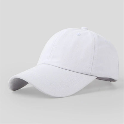 Boné de beisebol casual para homens e mulheres, chapéu de algodão liso moderno e simples nas cores preto, rosa, branco, vinho tinto, azul marinho.