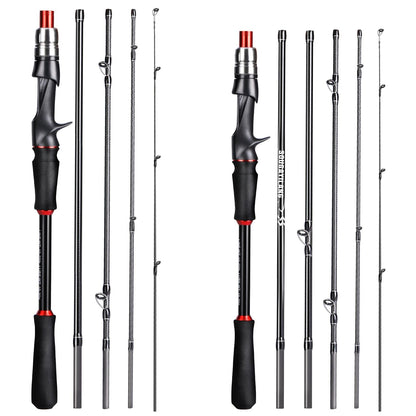 Sougayilang Lure Fishing Rod 1.8m 2.1m Carbon Fiber Spinning Casting Fishing Rod Bait Weight 10-30g for Carp Pike Bass Fishing