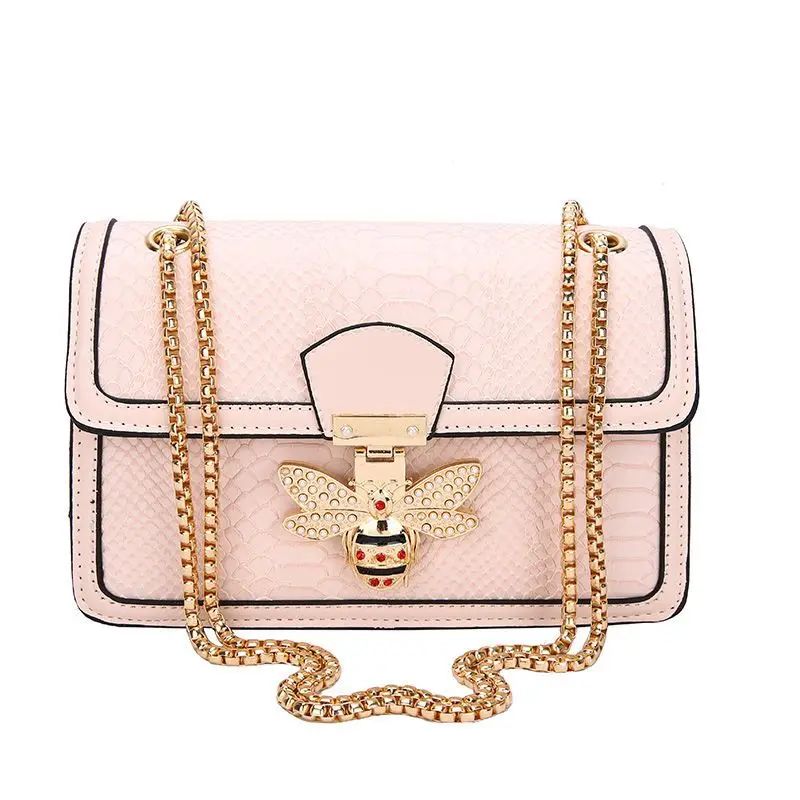 Luxury Handbags for Women Crossbody Bags Bee Lock Tote Casual Flap Purses Crocodile Print Leather Handbag Ladies Shoulder Bags