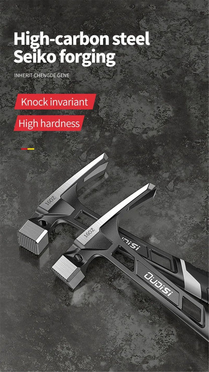 Martelo de Garra Magnético Multifuncional para Carpintaria Antiderrapante Antichoque Martelo de Aço Ferramenta Manual Martelo de Sucção Automática de Prego