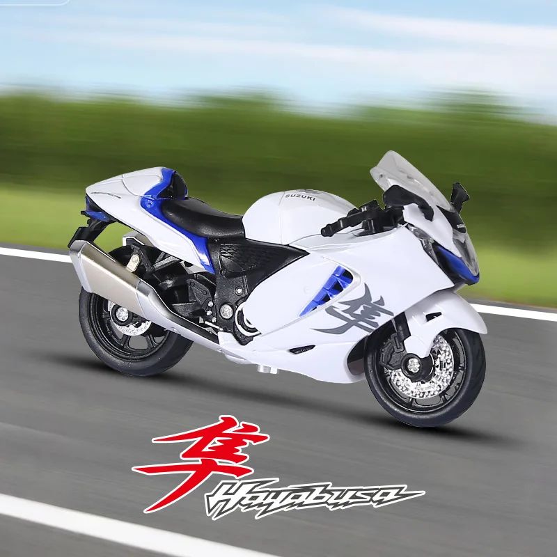 1:18 CBR1000RR R1 GSX1000 Hayabusa Simulação Liga Modelo de Moto Coleção Autorização Genuína Miniatura de Moto de Brinquedo