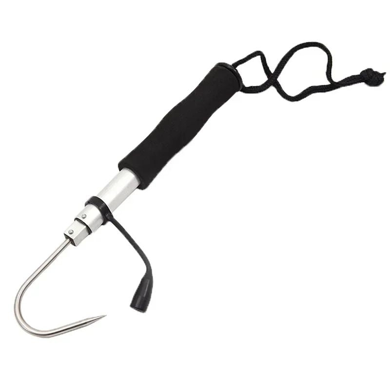 Anzol de Pesca no Gelo com Âncora, Aço Inoxidável, Telescópico, Anzol de Pesca em Aço Inoxidável, Gancho para Pesca, Dispositivo de Içar Peixe, Equipamento Multifuncional para Pesca