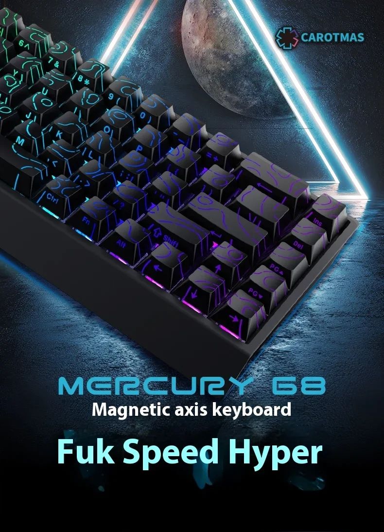 IROK Carotmas Mercury68 Max mars68 pro Mercury 68 Gaming Teclado Mecânico Magnético Rapid Trigge 0.001 8K Teclado Gamer Com Fio