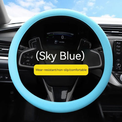 Universal Steering Wheel Cover Car Steering Wheel Handle Cover Anti-skid Wear-resistant All-season Silicone Steering Wheel