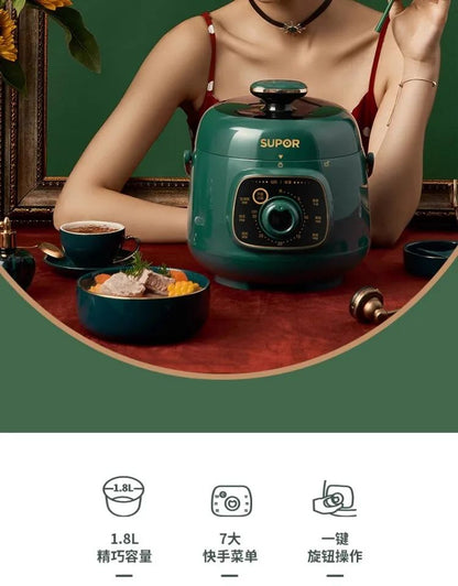 Mini Electric Pressure Cooker: New Model Small Rice Cooker for 1-2 People (3-Cup Capacity)