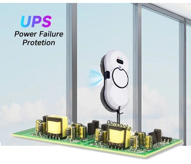 UPS Robot for Washing Sindows Vacuum Cleaner Glass Washer Home Appliance Plaster Robot Smart Cleaning Robot Electric Floor Mops