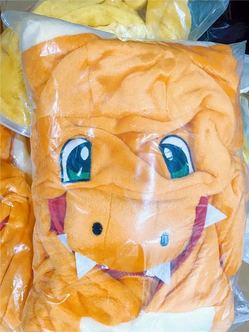 TAKARA TOMY Pokémon Jigglypuff Pikachu Gengar Snorlax Macacão Kigurumi Infantil Cosplay Bulbasaur Halloween Pijama Anime