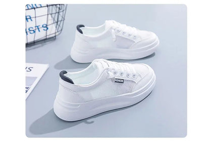 2024 White Tennis Athletic Woman Running Shoes Female Casual Sneaker Sports Comfortable Trend Loafers Skateboard Summer Leather