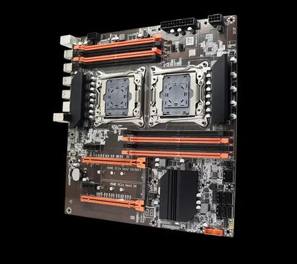 SOYO X99 Dual CPU Gaming Motherboard Kit lntel Xeon E5 2680 V4*2&DDR4 16GB (2*8GB) LGA2011-3 M.2 NVME for Desktop Computer Host