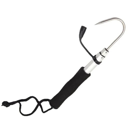 Anzol de Pesca no Gelo com Âncora, Aço Inoxidável, Telescópico, Anzol de Pesca em Aço Inoxidável, Gancho para Pesca, Dispositivo de Içar Peixe, Equipamento Multifuncional para Pesca