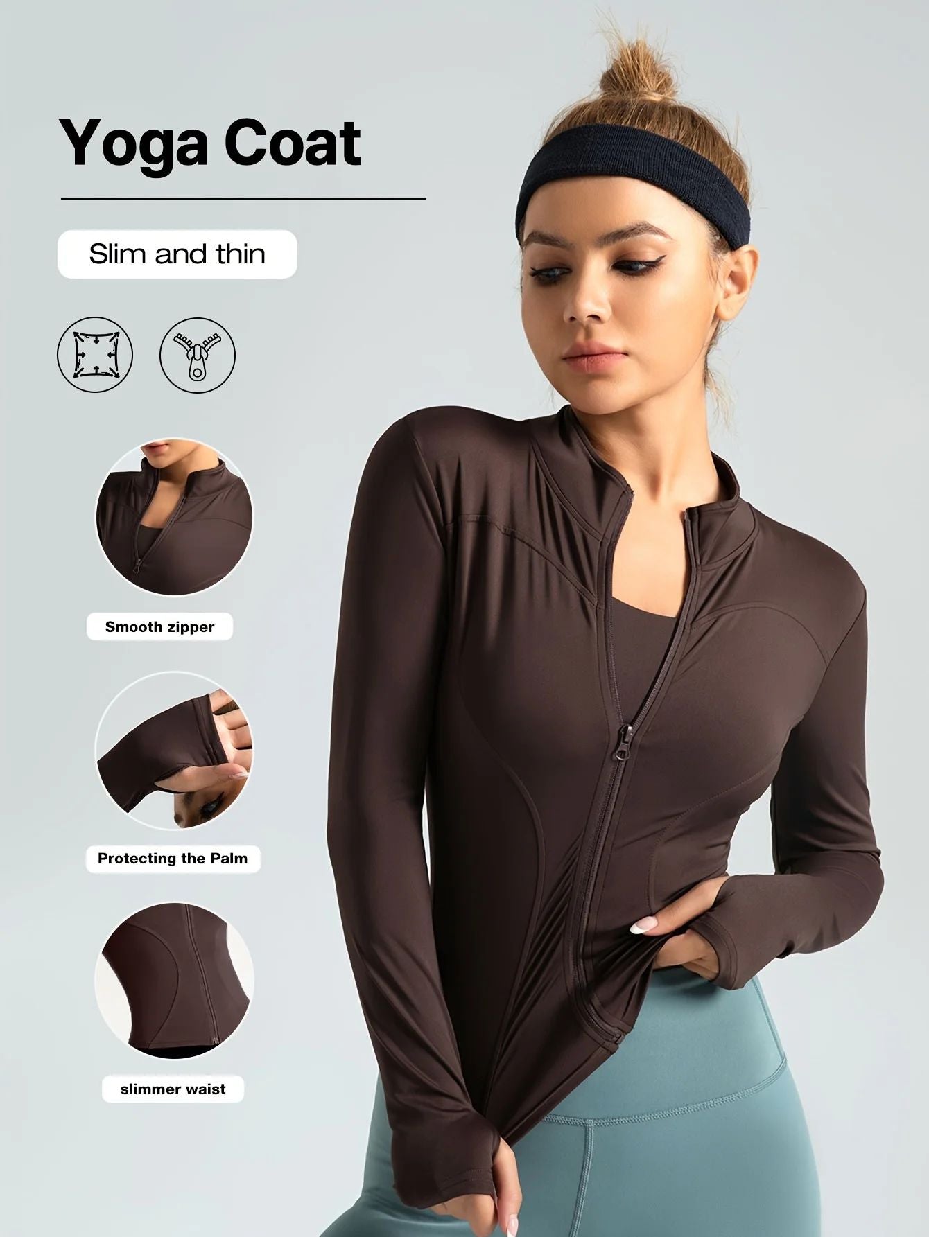 S-3XL New Style Workout Jacket Women Seamless Sports Outerwear Yoga Running Coat Stretchy Zip Up Gym Wear Slim Fit Breathable