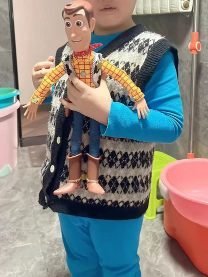 40cm Disney Toy Figuras de Anime Toy Story 4 Woody Buzz Jessie Rex Bonecos Modelo Falantes Figurinhas de Ação Coleção de Decoração Brinquedo de Natal