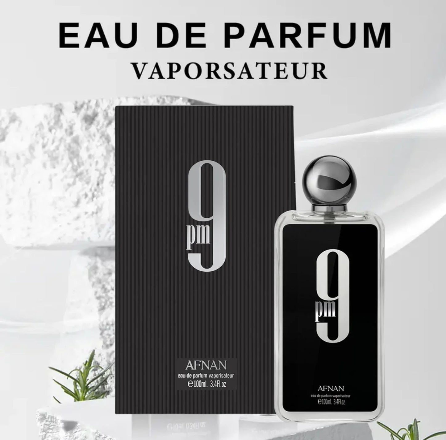 Afnan 9PM Men's Cologne Spray 100ml Men's Cologne Perfume Travel Clothes Perfume Spray High-end Long-lasting Perfume Gift