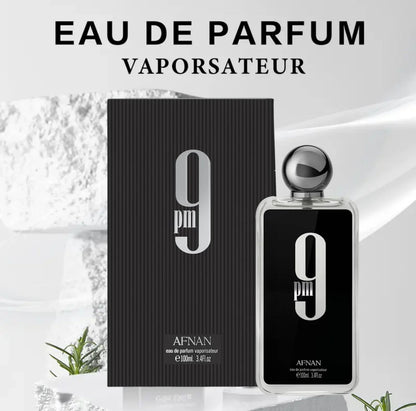 Afnan 9PM Men's Cologne Spray 100ml Men's Cologne Perfume Travel Clothes Perfume Spray High-end Long-lasting Perfume Gift