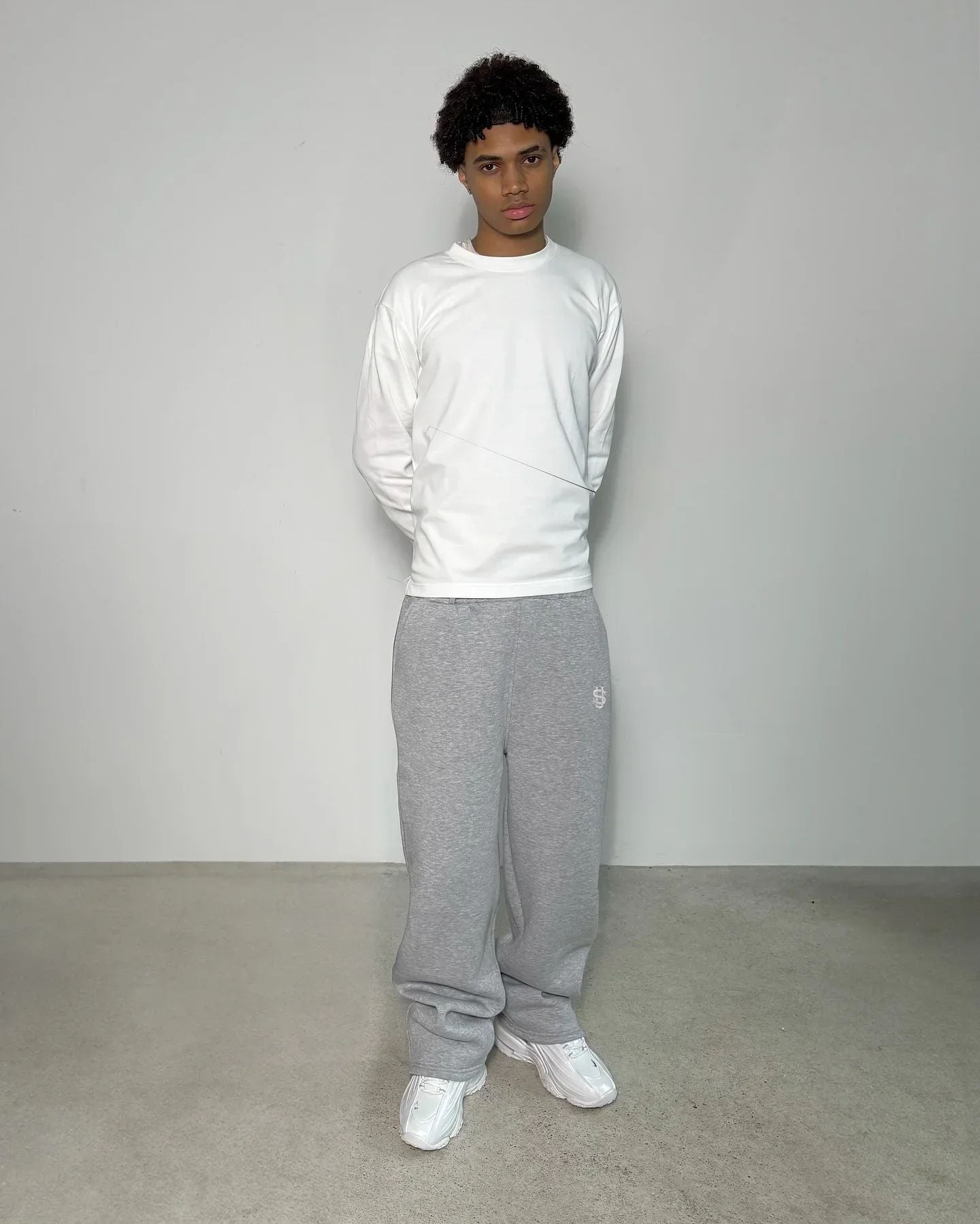 Calça Moletom Bordada Su Jogger Hip Hop Rosa Casual Cintura Elástica Masculina Americana Marinho Y2K Moeda Berlim Street Estilo Anos 2000