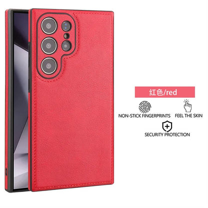 Capa de couro PU vintage de luxo para Samsung S25 Ultra S24 Plus S23 S22 S24Ultra, fina, à prova de choque, com para-choque macio