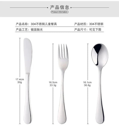 Creative Kids Stainless Steel Knife Fork and Spoon Set Home Steak Knife  Coffee Spoon, Stirring Spoon