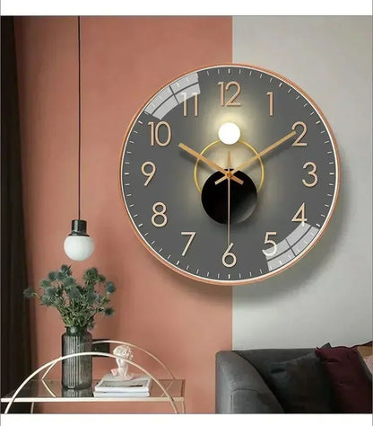Originality Wall Clock Silent Non-Ticking Battery Operated Wall-mounted Clock Living Room Bedroom Kitchen Office Classroom