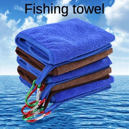 Toalha de Pesca Engrossada e de Secagem Rápida, Absorvente, Não Pega Isca, Especial para Limpar as Mãos, Portátil, Acessórios de Pesca