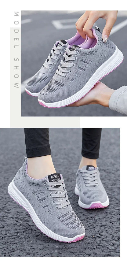 2025 Spring New Women's sneakers Soft soled Breathable flat Casual Shoes Trendy Sports Shoes Running Driving Shoes for women