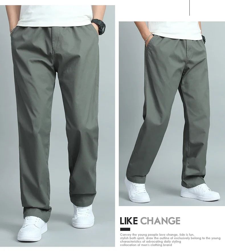 Calça Masculina Casual Plus Size 6GG Algodão Folgada Comprida Calça Esporte Elástico Cordão Moletom Masculina Calça Jogger Masculina Outono