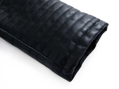 Black Women Faux Leather Jacket Spring Autumn Zipper Casual Pu Coat Female Biker Outerwear Ladies Clothes S-XXXL