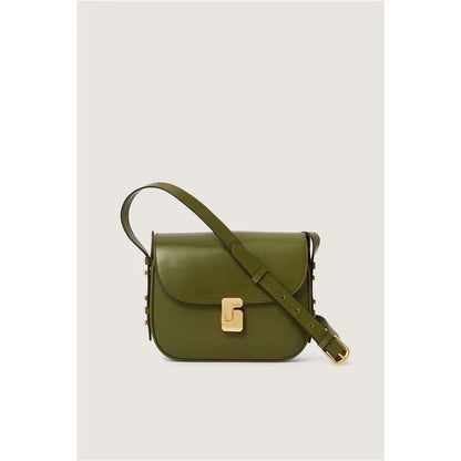 French niche design women's bag, top layer cowhide small square bag, premium texture tofu bag, single shoulder crossbody bag