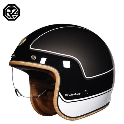 Retro Half Helmet for Motorcycle & Electric Vehicle - Unisex Universal Fit with Personalized Designs