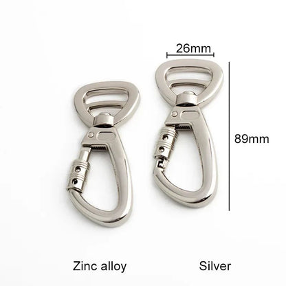 Dog Leash Clip Pets Carabiner Auto Locking Carabiner With Swivel Rotating Ring For Outdoor Keychain Pet Leash Hook Accessories