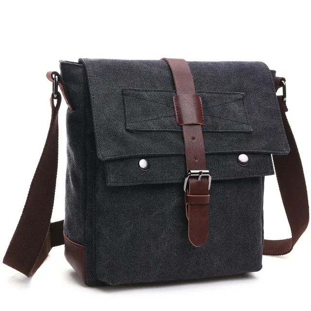 Retro Men Messenger Bags Vintage Canvas Handbags Leisure Work Travel Bag Man Business Crossbody Bags Briefcase For Male Bolsas