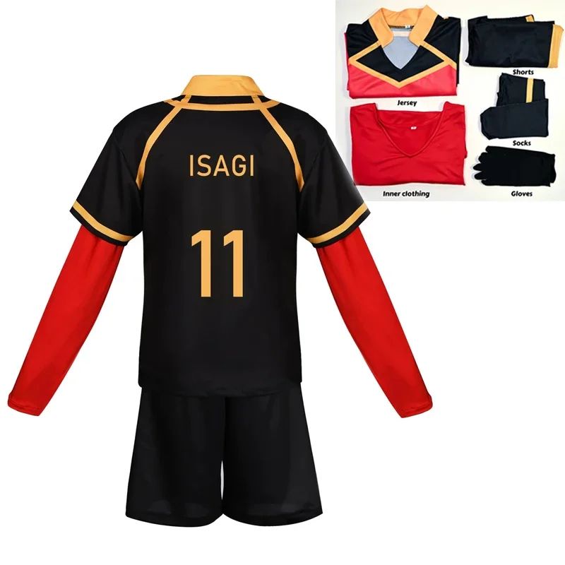 Anime Michael Kaiser Cosplay Costume Red Uniform Team Bastard Munchen Alexis Ness Cosplay Football Soccer Clothing