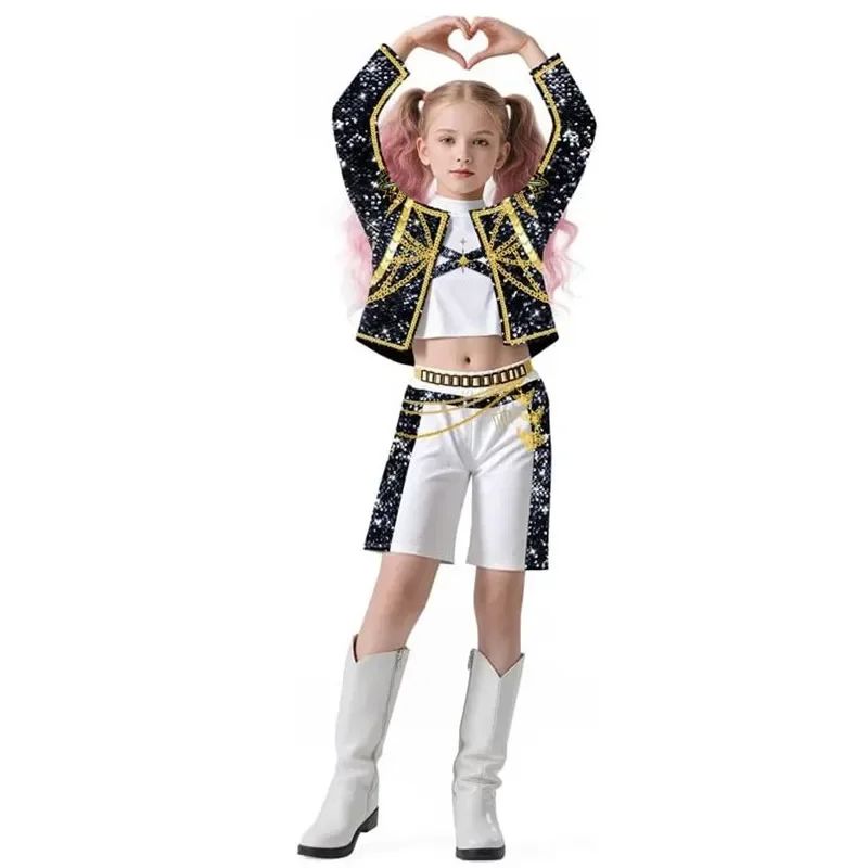 Anime Movie Kids  Cosplay Rumi Zoey Mira Cosplay Suit Clothes KPop Rumi Zoey Cosplay Costume 3D Print Costume